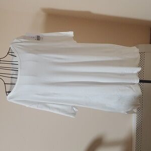Kim Rogers white cotton shirt size 2X